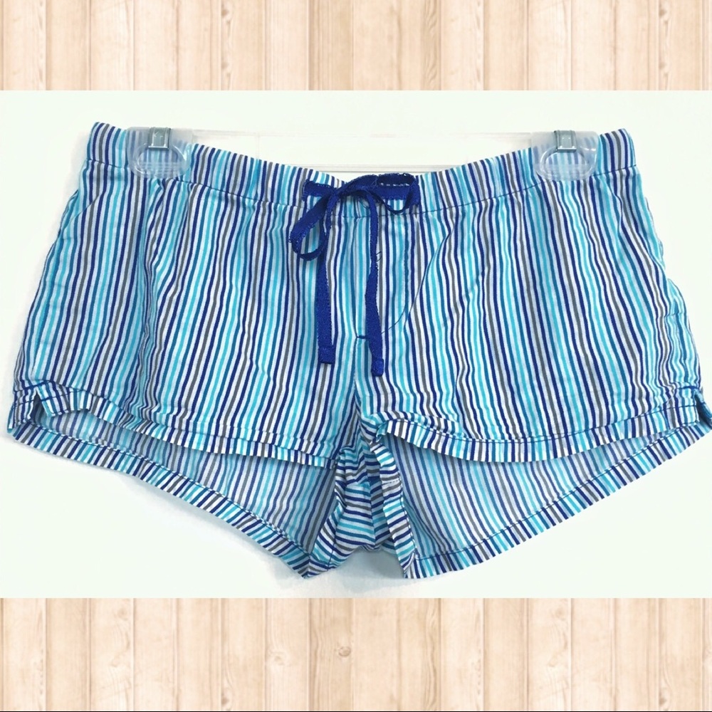 SALE Old Navy blue stripe drawstring pajama shorts
